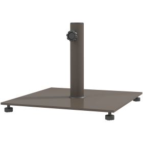 Square Patio Umbrella Base, 29 lbs Metal Umbrella Stand Base with Adjustable Foot Pads