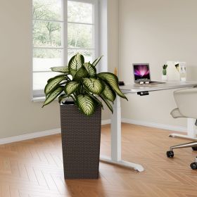 30 in Tall Large Flower Pots Planter with Self-Watering Drainage Holes&Inner Trays Indoor Outdoor Plant Pot with Drain Holes, Water Level Monitor