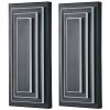3-Tier 15.7 in Outdoor Light Fixture Black Exterior Wall Light LED Modern Wall Sconce Waterproof Outdoor Garage Lighting(2 Pack)
