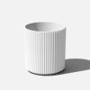 16" Ripple White Planter