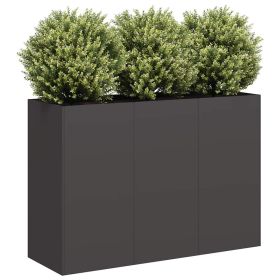 Planter Black Cold-Rolled Steel Large Planters Planter