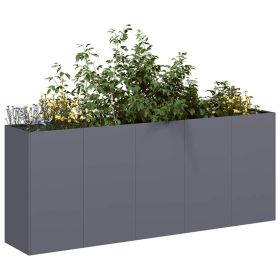 Planter Anthracite Cold-rolled steel Large Decorative Inlays
