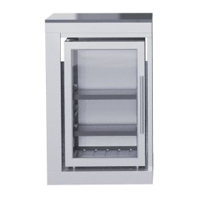 Refrigerator,304 stainless steel material,six-speed adjustment ,Automatic rebound door, easy to use,suitable for outdoor