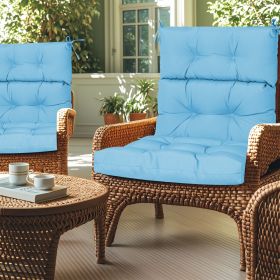 High Back Chair Cushions Set of 2, Waterproof Outdoor Rocking Chair Cushion with Ties, Rocking Chair Cushion for Outdoor Patio, Garden Porch