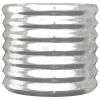 Garden Planter Galvanized Steel 15.7"x15.7"x14.2" Silver
