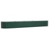 Raised Bed Green 157.48 x 31.50 x 17.32 in Steel