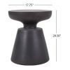 Outdoor LightWeight Concrete Side Table,Copper End Table