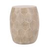 Outdoor LightWeight Concrete Side Table,Natural End Table
