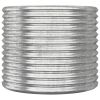 Garden Planter Galvanized Steel 31.5"x31.5"x26.8" Silver