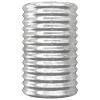 Garden Planter Galvanized Steel 15.7"x15.7"x26.8" Silver