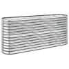 Garden Raised Bed Galvanized Steel 59.8"x15.7"x26.8" Silver