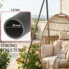 Hammock chair frame, outdoor swing frame, supporting hammock, gray