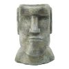 5x5.5x9" Easter Island Cement Planter
