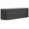 Garden Raised Bed Galvanized Steel 88.2"x31.5"x26.8" Anthracite