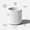 16" Ripple White Planter