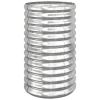 Garden Planter Galvanized Steel 15.7"x15.7"x26.8" Silver