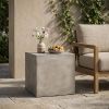 Outdoor MGO Side Table ,Light Grey