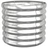 Garden Planter Galvanized Steel 15.7"x15.7"x14.2" Silver