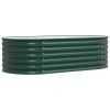 Raised Bed Green 62.99 x 31.50 x 17.32 in Steel