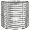 Garden Planter Galvanized Steel 31.5"x31.5"x26.8" Silver