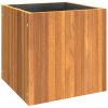 Garden Planter 13.8"x13.8"x13.8" Solid Wood Acacia