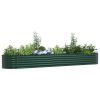 Raised Bed Green 157.48 x 31.50 x 17.32 in Steel