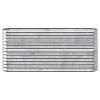 Garden Raised Bed Galvanized Steel 59.8"x15.7"x26.8" Silver