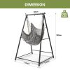 112*113*180CM Hammock Chair Stand with Swing Chair