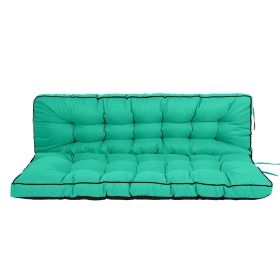 Outdoor Swing Cushions 55 Inch, Waterproof 4" Thick Porch Swing Cushion Replacement with Backrest and Ties (title: default title)