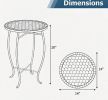 Floral Clover Blooming Lotus Bright Sunflower Mosaic 14" Patio Accent Coffee End Table - Outdoor Decorative Side Table