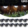 12/6 Solar fence lights, solar platform lights, solar wall lights, rechargeable solar cells, suitable for front porches, security lights
