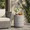 Outdoor LightWeight Concrete Side Table,MGO End Table