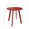18'' Round End Table with Square Feet