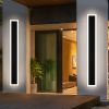 Exterior Wall Lights for House 2 Pack 60 Inch Long Strip Modern Outdoor Light Wall Fixture Sconce, Dimmable Outside Linear Exterior Lights