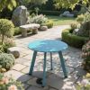 18'' Round End Table with Square Feet